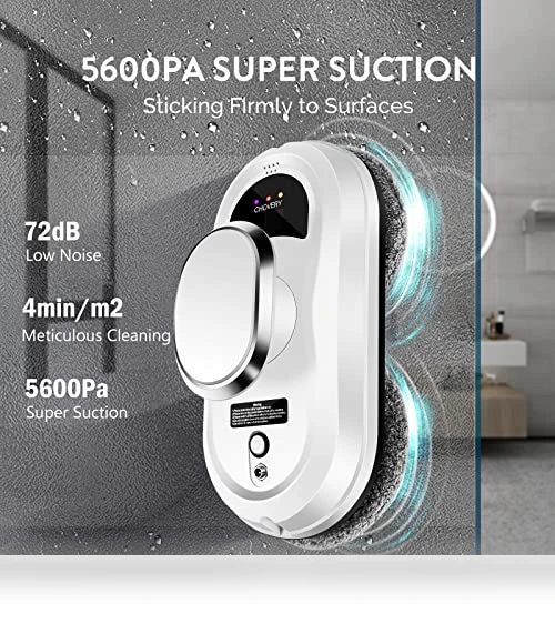 Smart Window Cleaning Robot with 5600Pa Suction, Remote Control — Smart Cleaning Robots, CHOVERY