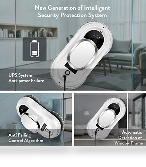 Smart Window Cleaning Robot with 5600Pa Suction, Remote Control — Smart Cleaning Robots, CHOVERY