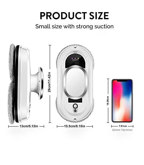 Smart Window Cleaning Robot with 5600Pa Suction, Remote Control — Smart Cleaning Robots, CHOVERY