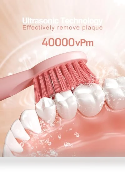 Sonic Electric Toothbrush for Adults, Smart Cleaning and Whitening, 5 Modes Selection 38000VPM Rechargeable — Ultrasonic, AJELU