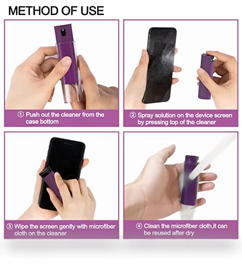 Touchscreen Cleaner Mist Spray Kit for Electronics — Screen Filters, walrfid