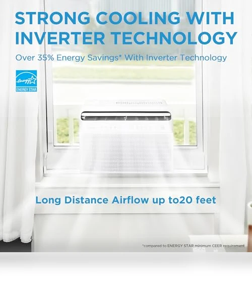 U Shaped Smart Inverter Window Air Conditioner — Window, Midea