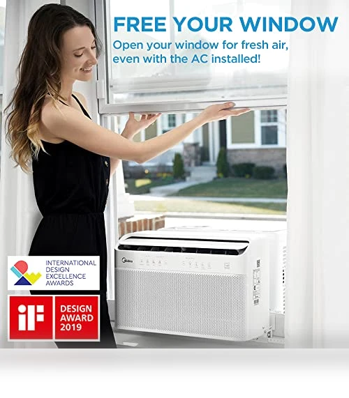 U Shaped Smart Inverter Window Air Conditioner — Window, Midea