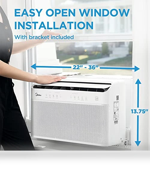 U Shaped Smart Inverter Window Air Conditioner — Window, Midea