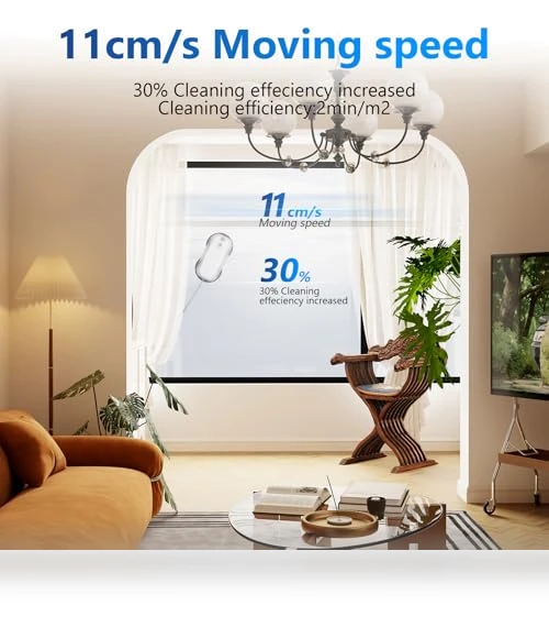 Window Cleaning Robot with Auto-Spray, Smart Navigation, Triple Safety System — Auto Glass Maintenance, TOSIMA