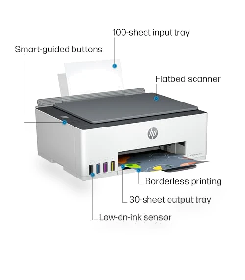 Wireless All-in-One Ink Tank Printer with 2 years of ink included — Printer Supplies, HP