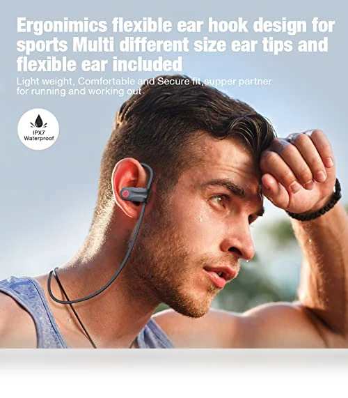 Wireless Bluetooth Headphones with 16 Hours Playtime, IPX7 Waterproof — Headphones, Boean