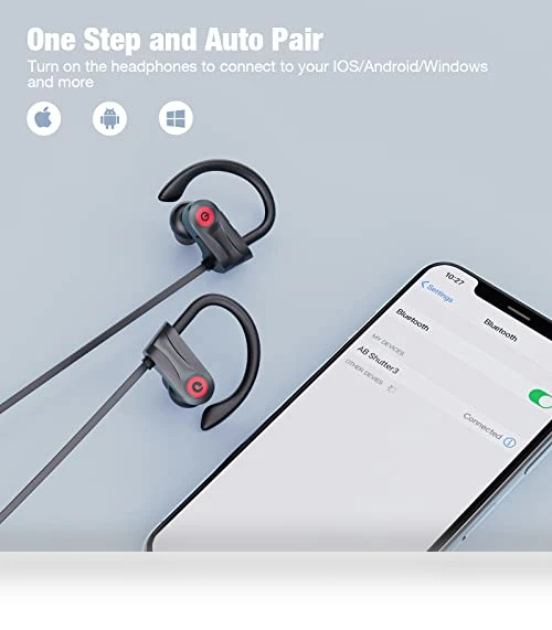 Wireless Bluetooth Headphones with 16 Hours Playtime, IPX7 Waterproof — Headphones, Boean