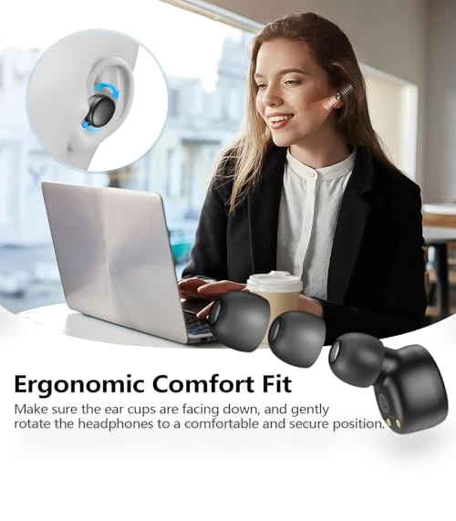 Wireless Earbuds Bluetooth 5.3 with Deep Bass, Lightweight for Sports — In-Ear Headphones, kurdene