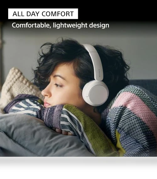 Wireless On-Ear Headphones with Microphone, Active Noise Cancellation — In-Ear Headphones, Sony