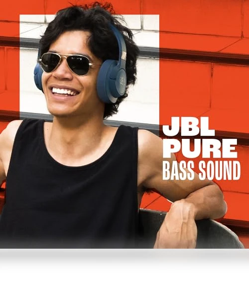Wireless Over-Ear Headphones with Pure Bass Sound, Bluetooth 5.3, 76H Battery Life — In-Ear Headphones, JBL