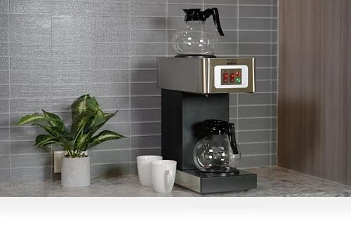 12-Cup Commercial Coffee Maker Stainless Steel - Double Coffee Machine — Coffee Makers, Existing Beauty
