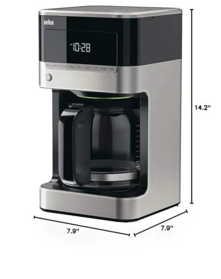 12 Cup Drip Coffee Maker with Pure Flavor System — Electric Blade Coffee Grinders, Braun