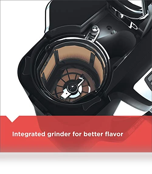 12-Cup Mill and Brew Coffee Maker with Automatic Grind, Programmable Drip Coffee Machine — Electric Blade Coffee Grinders, BLACK+DECKER