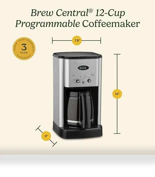 12-Cup Programmable Coffeemaker with Carafe — Beverage Warmers, Cuisinart