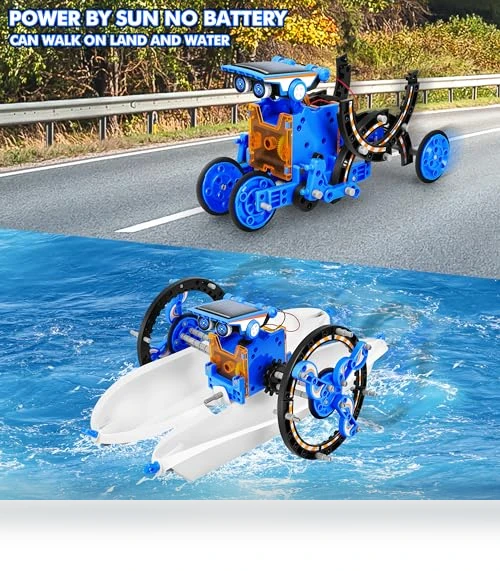 13-in-1 Education Solar Power Robots Toys for Kids — Solar Power, Bottleboom