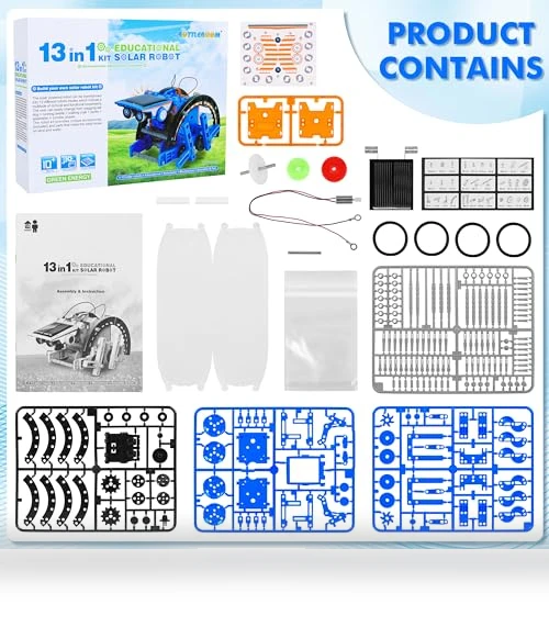 13-in-1 Education Solar Power Robots Toys for Kids — Solar Power, Bottleboom