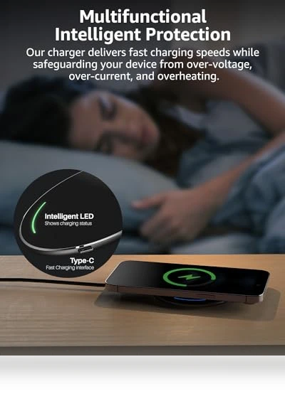 15W Max Fast Wireless Charging Pad — Chargers, TOZO