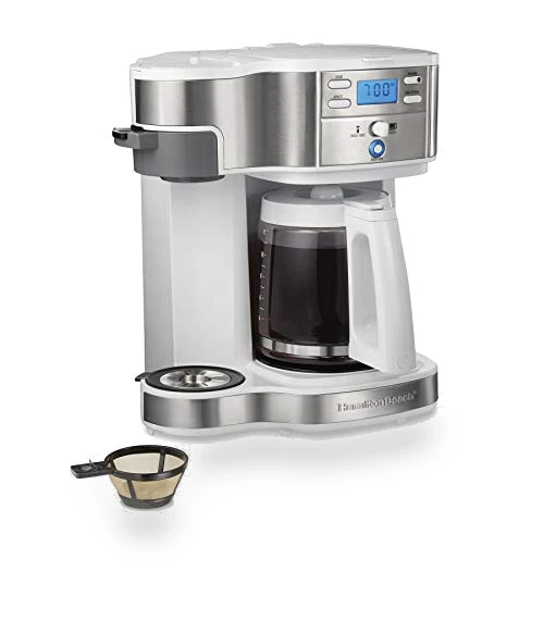2-Way 12 Cup Programmable Drip Coffee Maker & Single Serve Machine — Single-Cup Coffee Makers, Hamilton Beach
