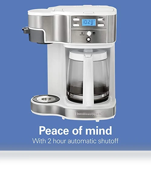 2-Way 12 Cup Programmable Drip Coffee Maker & Single Serve Machine — Single-Cup Coffee Makers, Hamilton Beach