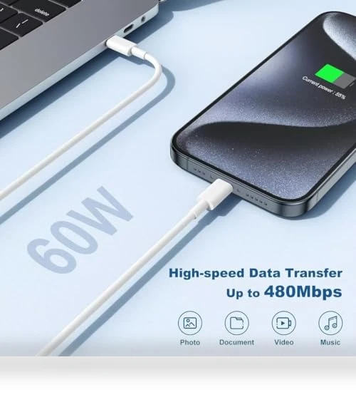 20W USB C Fast Charger with 6FT Cable for iPhone 16/15, iPad Pro, Samsung Galaxy — Charging Solutions, shenzhen hongmingou technology co., ltd