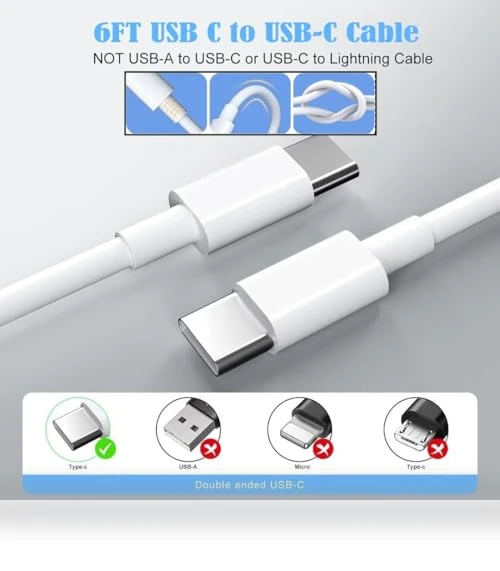 20W USB C Fast Charger with 6FT Cable for iPhone 16/15, iPad Pro, Samsung Galaxy — Charging Solutions, shenzhen hongmingou technology co., ltd