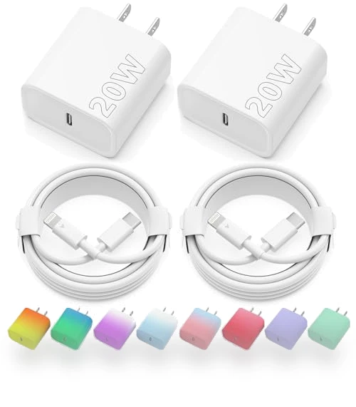 20W USB C Fast Charger with MFi Certified Lightning Cables — Lightning, QUZUDN