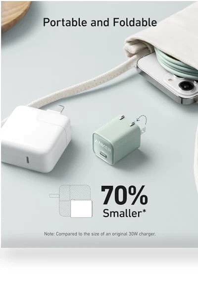 30W USB C GaN Fast Charger for iPhone, Galaxy, iPad, MacBook — Charging Solutions, Anker