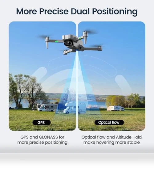 4K GPS Drone with Camera for Adults, Under 250g, Foldable Quadcopter — Drones, Holy Stone