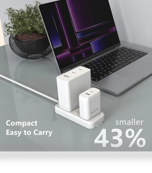 65W USB C Fast Charger with Cable for MacBook, iPhone, Galaxy — Charging Solutions, Qackenm