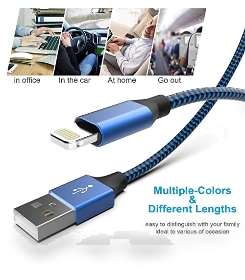 6Pack Fast Charging Lightning Cable for iPhone — Lightning, MUXA