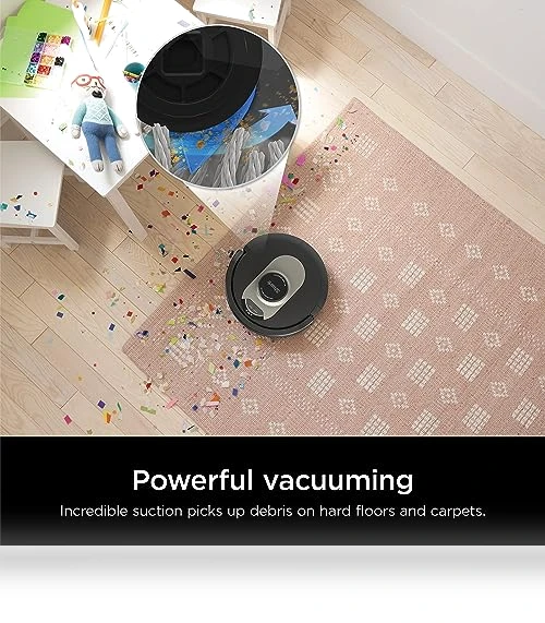 AI Robot Vacuum with XL HEPA Self-Empty Base, LIDAR Navigation, Wi-Fi Connected — Smart Cleaning Robots, Shark