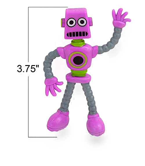 Bendable Robot Figures, Set of 12 Flexible Men — Stress Relievers, ArtCreativity
