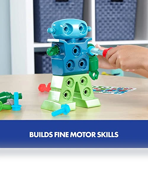 Design & Drill Robot Take Apart Toy, 23-Pieces, Preschool STEM Toy — Construction Kits, Educational Insights