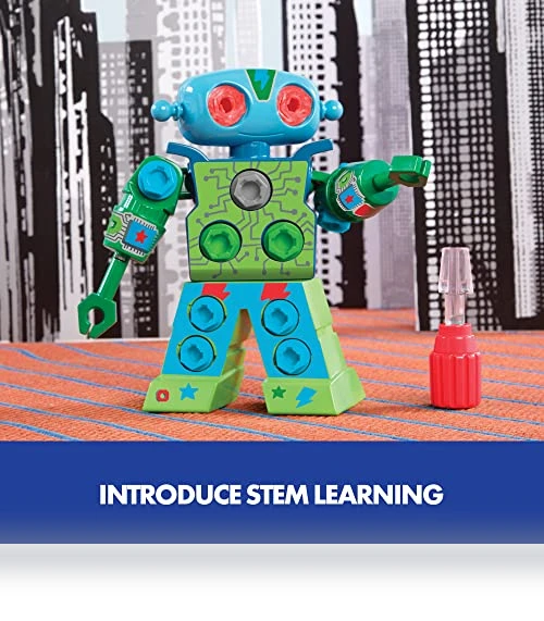 Design & Drill Robot Take Apart Toy, 23-Pieces, Preschool STEM Toy — Construction Kits, Educational Insights