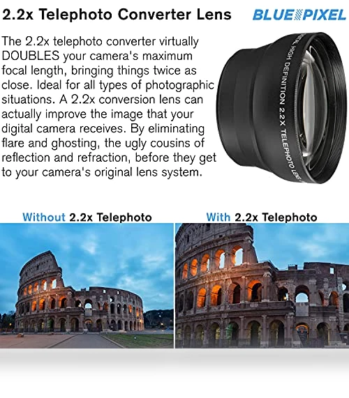 DSLR Camera Bundle with 18-55mm Lens, Wide Angle & Telephoto Lenses, Memory Cards & Accessories — Accessory Kits, Canon