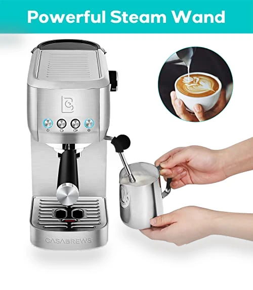 Essential Espresso Machine 20 Bar with Steam Frother — Coffee & Espresso Combos, CASABREWS
