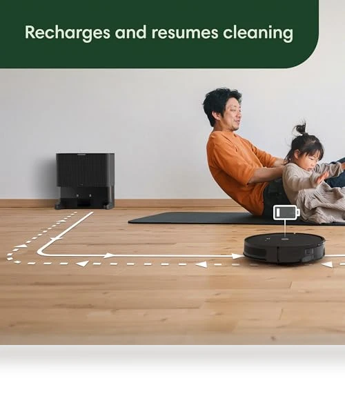 Essential Robot Vacuum with AutoEmpty Dock, 3 Suction Levels, and Smart Navigation — Smart Cleaning Robots, iRobot