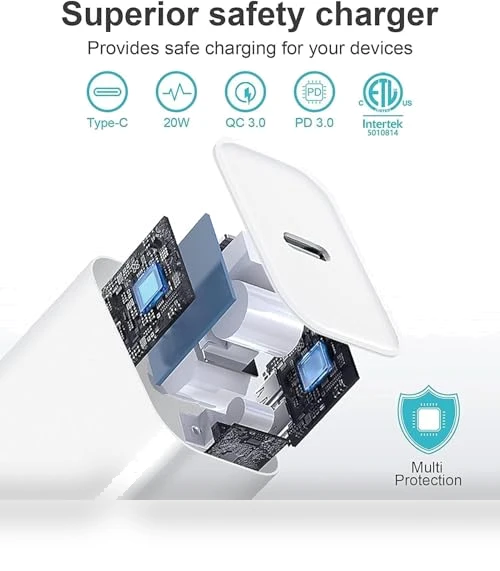 Fast Charging USB C Wall Charger with Cable for iPad Pro, Air, Mini — Charging Solutions, Shenzhen Liuri Technology Co.,Ltd.