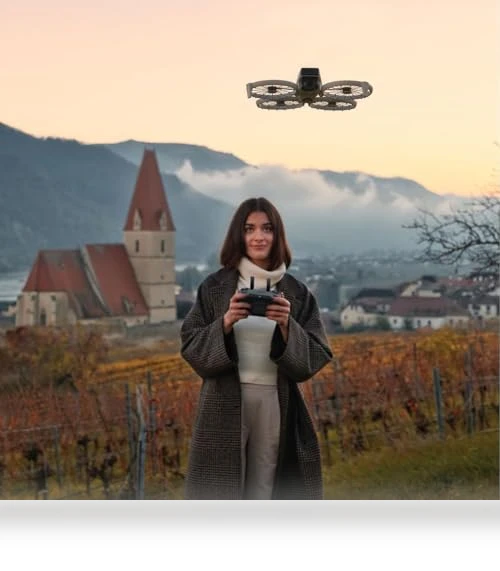Flip 4K UHD Camera Drone with RC 2 Screen Remote Controller — Drones & UAV Technology, DJI