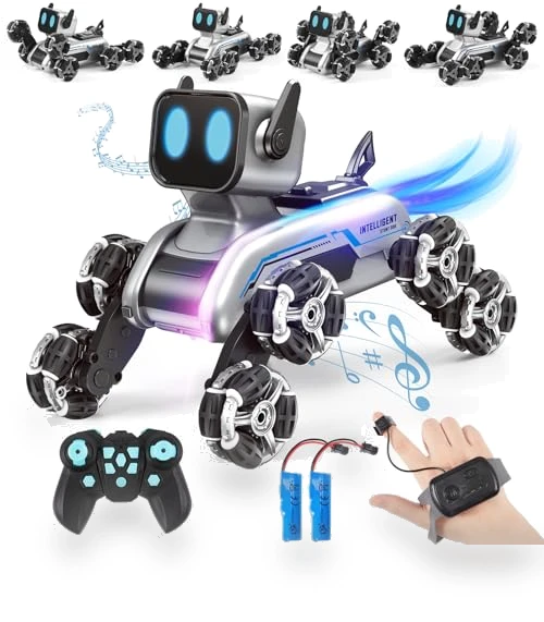 Gesture Sensing Remote Control Robot Dog Toy for Kids — Interactive Figures & Robots, Wurycia