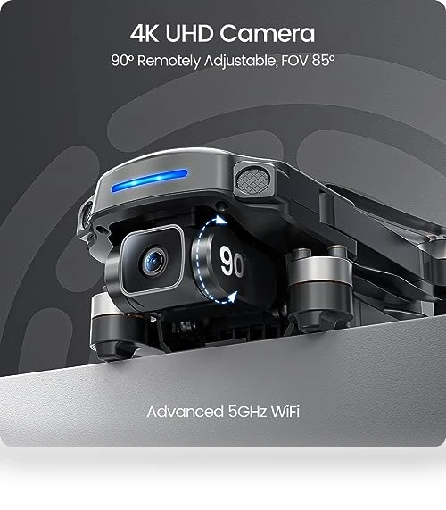 GPS Drone with 4K UHD Camera, Foldable FPV RC Quadcopter — Drones, Holy Stone