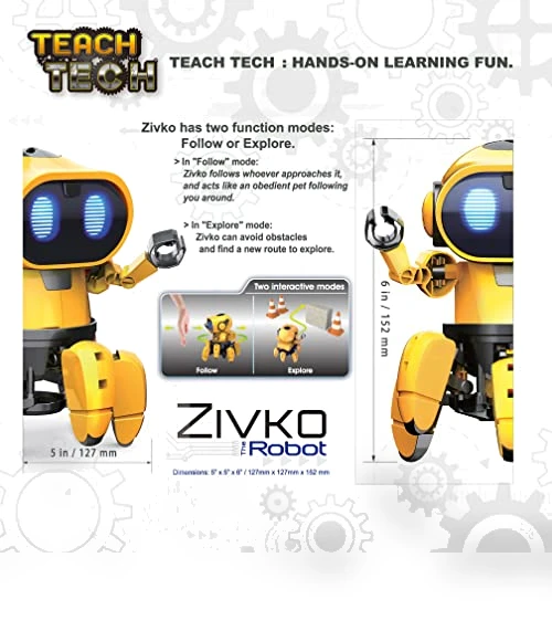 Interactive A/I Capable Robot with Infrared Sensor, STEM Learning Toys for Kids 10+ — Construction Kits, Elenco