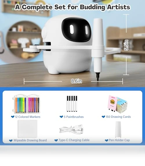 Interactive Drawing Robot for Kids with 150 Cards — Interactive Learning Devices, RIVGOT