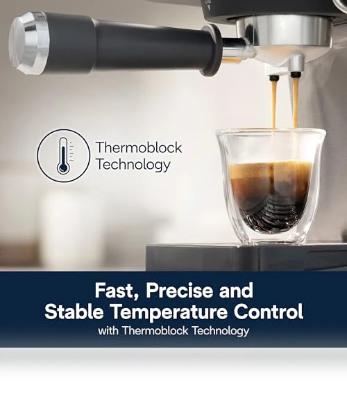 Linea Classic Espresso Machine with Thermoblock Technology — Coffee & Espresso Combos, De'Longhi