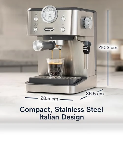 Linea Classic Espresso Machine with Thermoblock Technology — Coffee & Espresso Combos, De'Longhi