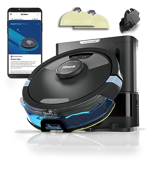 Matrix Plus 2in1 Robot Vacuum & Mop with Sonic Mopping and Self Empty Base — Smart Cleaning Robots, Shark