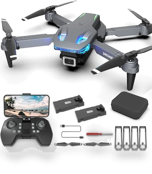 Mini Drone with Camera 1080P HD, Foldable RC Quadcopter for Adults and Kids — Drones, Wipkviey