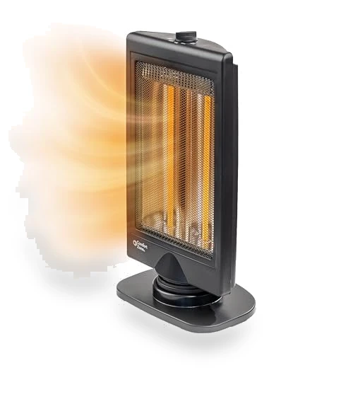 Oscillating Portable Space Heater with Adjustable Tilt and Overheat Protection — Portable Heating Solutions, Comfort Zone