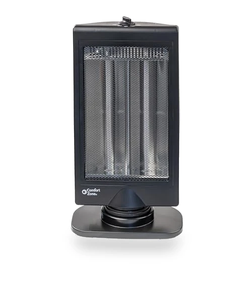 Oscillating Portable Space Heater with Adjustable Tilt and Overheat Protection — Portable Heating Solutions, Comfort Zone